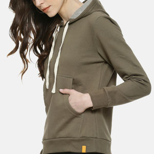 Sudadera con Capucha Informal de Invierno para Mujer, de Alta Calidad, Impermeable, de Secado Rápido, con Diseño Elegante y Logotipo Frontal - Product Image 2