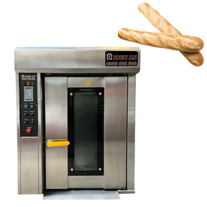 Precio al por mayor Tostadora de pan 20Kw/H Capacidad 8 bandejas Horno rotativo con carro Altuntop Horno industrial Pan Kien An Vietnam - Product Image 1