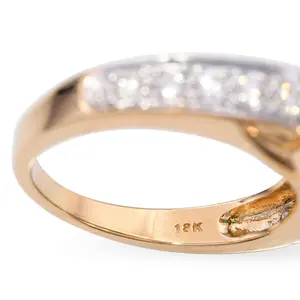 Bague pour femme en or jaune 18 carats plaqué, diamant de laboratoire taille brillant certifié IGI, pour mariage, fiançailles, anniversaire, fête - Product Image 5