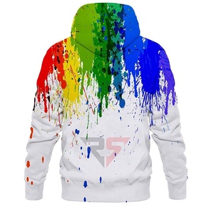 เสื้อฮู้ดและสเวตเตอร์สำหรับผู้ชายและผู้หญิงเสื้อสวมหัวไม่มีลายพิมพ์ซับลิเมชันแบบสีพื้นออกแบบได้ตามที่ต้องการ - Product Image 5