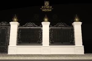 Valla de Jardín de Hierro Forjado de Lujo KHP Australia, Decoración Ornamental Hecha a Mano para Patios, Recubrimiento en Polvo de Alta Calidad Antióxido - Product Image 4