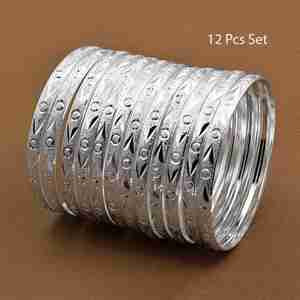 Bracelets en argent plaqué en gros, bracelets tendance, bracelets traditionnels en argent plaqué, bracelets en laiton argenté, bracelets en argent personnalisés - Product Image 1