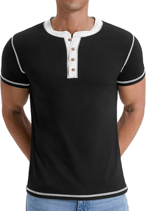 T-shirt personnalisé 100% coton de haute qualité T-shirt uni surdimensionné et lourd grande taille pour hommes en gros - Product Image 5