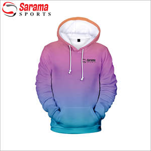 Sudadera con capucha personalizada para hombre, ropa deportiva masculina de alta calidad con estampado en blanco, venta al por mayor - Product Image 2
