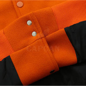 Chaqueta Letterman Personalizada OEM de Lana/Poliéster con Cuello Alto, Estilo Urbano, Diseño Único para Hombre, Calidad Superior - Product Image 6