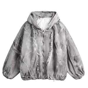 Sweats à capuche tendance pour hommes, sweats à capuche lourds et usés en gros, sweats à capuche surdimensionnés, sweats à capuche vintage lavés à la pierre, sweats à capuche vierges - Product Image 4