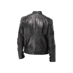 Chaqueta de cuero de estilo Vintage para hombre de piel de vaca auténtica 100% para la temporada de invierno, nuevo abrigo elegante con cuello levantado en relieve, lona de otoño - Product Image 2