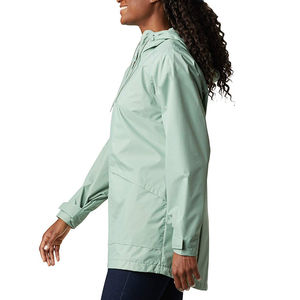 Customized Solid Color <b>Windbreaker</b> Long Sleeve Casual Outdoor Hiking Jacket with Hood Waterproof and Logo Printing Raincoat - Product Image 5