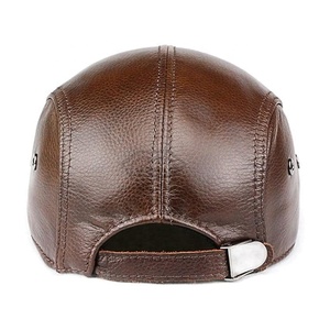 OEM หมวกหนังวัวแท้คุณภาพสูงสไตล์ตะวันตกหมวกเบเร่ต์ผลิตตามสั่ง - Product Image 2