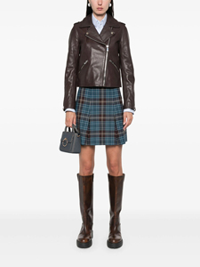 Chaqueta de Cuero de Piel de Oveja Genuina para Mujer, Talla Grande, Impermeable, Cortavientos, Transpirable, Estampada, Negra, Estilo Urbano, Venta al por Mayor - Product Image 2