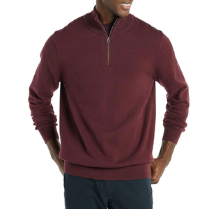 Sweat-shirt demi-fermeture éclair pour hommes Premium 100% coton hiver doux Durable séchage rapide pour décontracté athlétique Streetwear OEM de haute qualité - Product Image 5