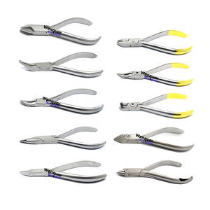 Instrumental Quirúrgico de Ortodoncia, 10 Piezas, Alicates Dentales para Doblar Alambres y Ajustar Brackets, Fabricado por Wenquar - Product Image 1
