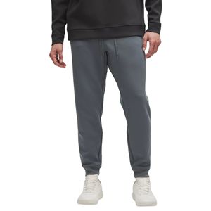 กางเกงวอร์มผู้ชายสำหรับเล่นกีฬาฤดูหนาวกางเกงวอร์มผ้าฟลีซสีล้วนมีกระเป๋าผ้ายืดทรงตรงและฤดูใบไม้ร่วง - Product Image 1