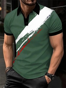 Moda deportiva de verano para hombre, informal, para Polo, transpirable, de secado rápido, 100% algodón, Jersey, patrón sólido, bádminton, tenis, Golf - Product Image 3