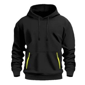 Wholesale Color-blocked Lambskin Hooded <b>Pullover</b> <b>Jacket</b> Trendy Fleece Cotton Warm Windbreaker Streetwear Hoodie - Product Image 2