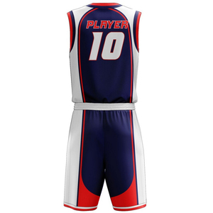Uniformes de baloncesto sin mangas cómodos y transpirables a la venta, conjunto de uniformes de baloncesto con impresión Digital personalizada - Product Image 3