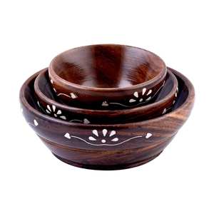 Tropical Wooden Serving <b>Bowl</b> Use for Salad and Food Handmade Customized Wooden <b>Bowl</b> in New for Kitchenware <b>Bowl</b> - Product Image 6