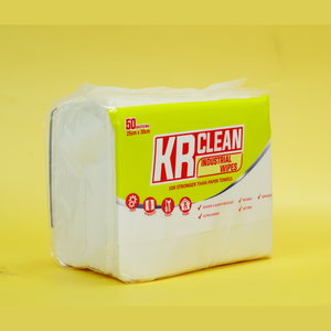 Krclean <b>Industrial</b> 25x30cm <b>Wipes</b> 50 Sheets Per Pack Oil and Grease Cleaning Cloths for Cleanroom Equipment - Product Image 5