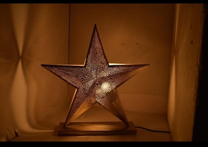 โคมไฟเหล็กโมร็อกโกหลายสีเคลือบทองได้รับการรับรองอุปกรณ์ไฟแก้วระดับพรีเมี่ยม - Product Image 5