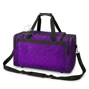 Custom <b>Glitter</b> Cheer Sports Large Capacity Duffel <b>Bag</b> With Embroidered Logo Dance Practice And Travel <b>Bag</b> For Cheerleaders - Product Image 3