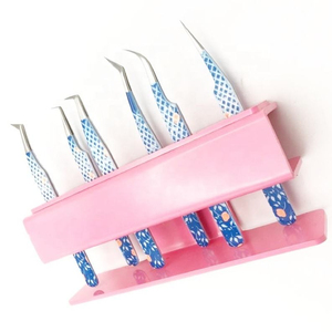 Pince à cils de 10mm à poignée confortable anti-magnétique en acier inoxydable de qualité supérieure outils à pointe pointue pince à cils professionnelle - Product Image 4