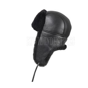 Último diseño Casual Wear Shearling Sombreros de piel de oveja Uso al aire libre Shearling Sombreros de piel de oveja Ropa de calle - Product Image 3