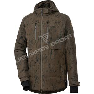 Veste et pantalon de chasse d'hiver pour homme, écologiques, coupe-vent, camouflage, col montant, évacuation de l'humidité, fermeture éclair sur le devant - Product Image 1