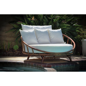 Silla de muebles de patio con cojines cómodos y elegantes detalles de Bambú - Product Image 2