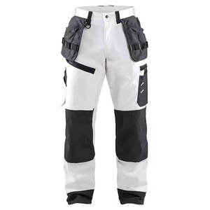Pantalones de Trabajo de Alta Visibilidad para Hombre, 100% Algodón, con Cinta Reflectante y Múltiples Bolsillos, Venta al Por Mayor - Product Image 3