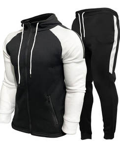Venta al por mayor de ropa personalizada, ropa deportiva personalizada para hombre, chándal de entrenamiento para correr, chándal transpirable de poliéster y algodón para invierno - Product Image 3