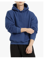Supplier Grosir Bangladesh Hoodie Pria Logo Kustom Kain Polos Pewarnaan Berkualitas Tinggi Fleece Pullover Grosir Streetwear Polos