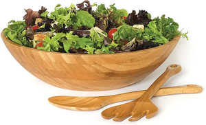 Cuenco para servir de madera de mango con diseño de hormigón, vajilla para ensalada unida, cuenco para comida de la mejor calidad y superventas - Product Image 4