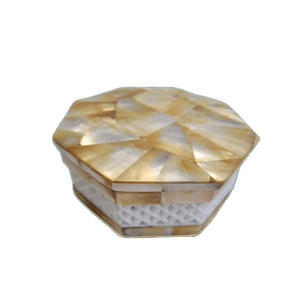 Marble Mother of Pearl Gemstone Jewelry <b>Box</b> Handmade Storage <b>Keepsake</b> Boxes Traditional Art Decor - Product Image 1