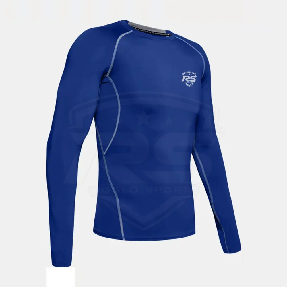 ym Workout Wear Base Layer Top Long Sleeve Compression Shirt Men Fitted Shirt For Online Sale