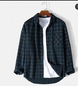 เสื้อเชิ้ตลำลองแขนยาวผ้าสักหลาดสีล้วนสำหรับผู้ชายแห้งเร็วป้องกันรอยยับสำหรับฤดูร้อนตามสั่ง - Product Image 5