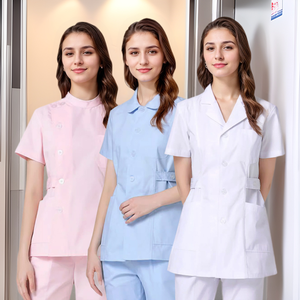 Ensembles d'uniformes multicolores avec design décontracté à manches courtes et col montant pour une utilisation toute la journée - Product Image 6