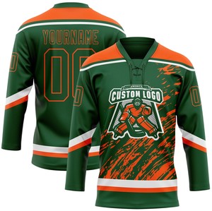 Maillot de hockey en dentelle 100 % polyester durable, séchage rapide, antibactérien, personnalisable avec nom et numéros d'équipe pour adultes unisexes - Product Image 6