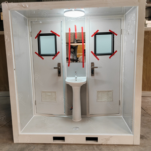 Toilettes portables, toilettes mobiles, toilettes extérieures, toilettes préfabriquées, toilettes publiques, toilettes écologiques, toilettes portables pour le camping - Product Image 6