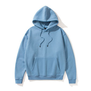 OEM service meilleure qualité 100% coton tissu hommes pullover sweats à capuche personnalisé vierge surdimensionné conception manches régulières imprimer Style français - Product Image 5