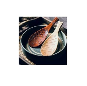 Cuillère en bois de haute qualité pour la forme de poisson de couverts et cuillère à riz en bois faite à la main la plus vendue au prix de gros - Product Image 1