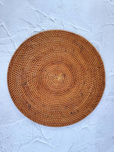 Manteles Individuales Redondos Hechos a Mano de Ratán Natural, Ecológicos, Vintage, Decoración Rústica, Decoración Boho para Mesa - Product Image 2
