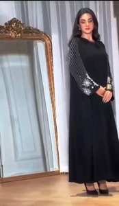 Ropa musulmana tradicional de mujer modesta elegante islámica trabajo manual hermoso estilo Abaya Dubai-accesorio incluido - Product Image 2