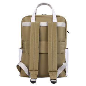 กระเป๋าเป้แล็ปท็อป PE วินเทจสไตล์มินิมอลปรับแต่งได้มีซิปปิดด้านบนที่ชื่นชอบสำหรับใช้เดินทางกลางแจ้งไปโรงเรียน - Product Image 5