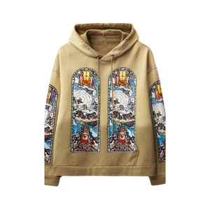 Sudadera con Capucha de Forro Polar Grueso con Estampado Personalizado, Diseño Nuevo de Invierno 2025, Ropa Urbana para Hombre, Sudadera con Capucha 100% Fibra de Bambú - Product Image 4