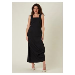 ชุดเดรสลำลองสำหรับผู้หญิงทำจากผ้าฝ้ายสไตล์อิตาลีสำหรับฤดูใบไม้ผลิฤดูร้อนมีสายรัดกว้างหลากสีให้เลือก - Product Image 2