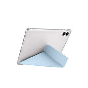 Étui pour tablette intelligent à trois volets pour Huawei Honor Pad X9 11,5 pouces, bleu marine, en PU et PC, avec emplacement pour stylet, fonction de veille - Product Image 5