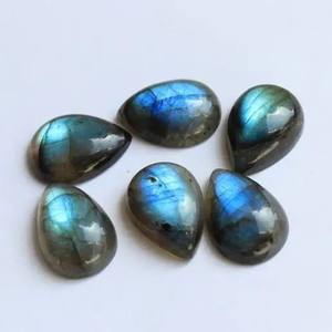 10mm 12mm Naturel Labradorite Lisse Poire Semi Précieux Cabochon En Gros Usine Prix En Ligne AAA Qualité DIY Fabrication de Bijoux - Product Image 1