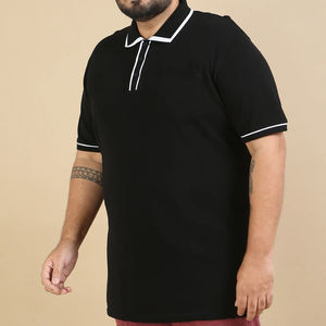 Respirant et durable à manches courtes grande taille hommes Polo Top tendance Street Wear hommes coton Polo Shirt - Product Image 4