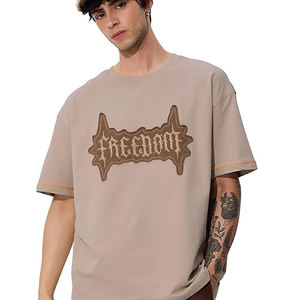 Camisetas de cuello redondo de talla personalizada de calidad superior para hombre, camisetas de manga corta a la moda de talla grande, camisetas Premium de algodón duradero - Product Image 6