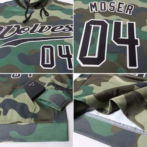 Nom personnalisé nom numéro dégradé sweats à capuche Sublimation imprimé à capuche hommes sweats automne lâche équipe uniformes bricolage pulls - Product Image 6